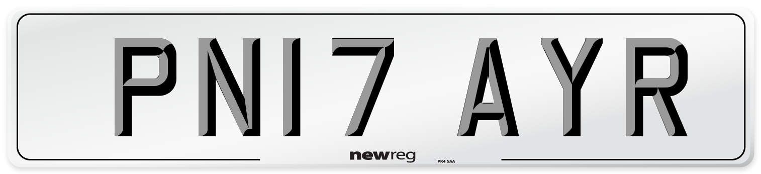 PN17 AYR Number Plate from New Reg
